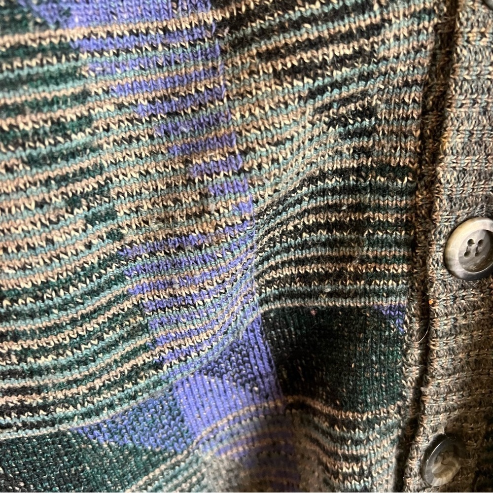 Vintage Bobby Yosten Men’s Lambs Wool Sweater Vest Grandpa Core Coastal Grunge - Picture 3 of 6